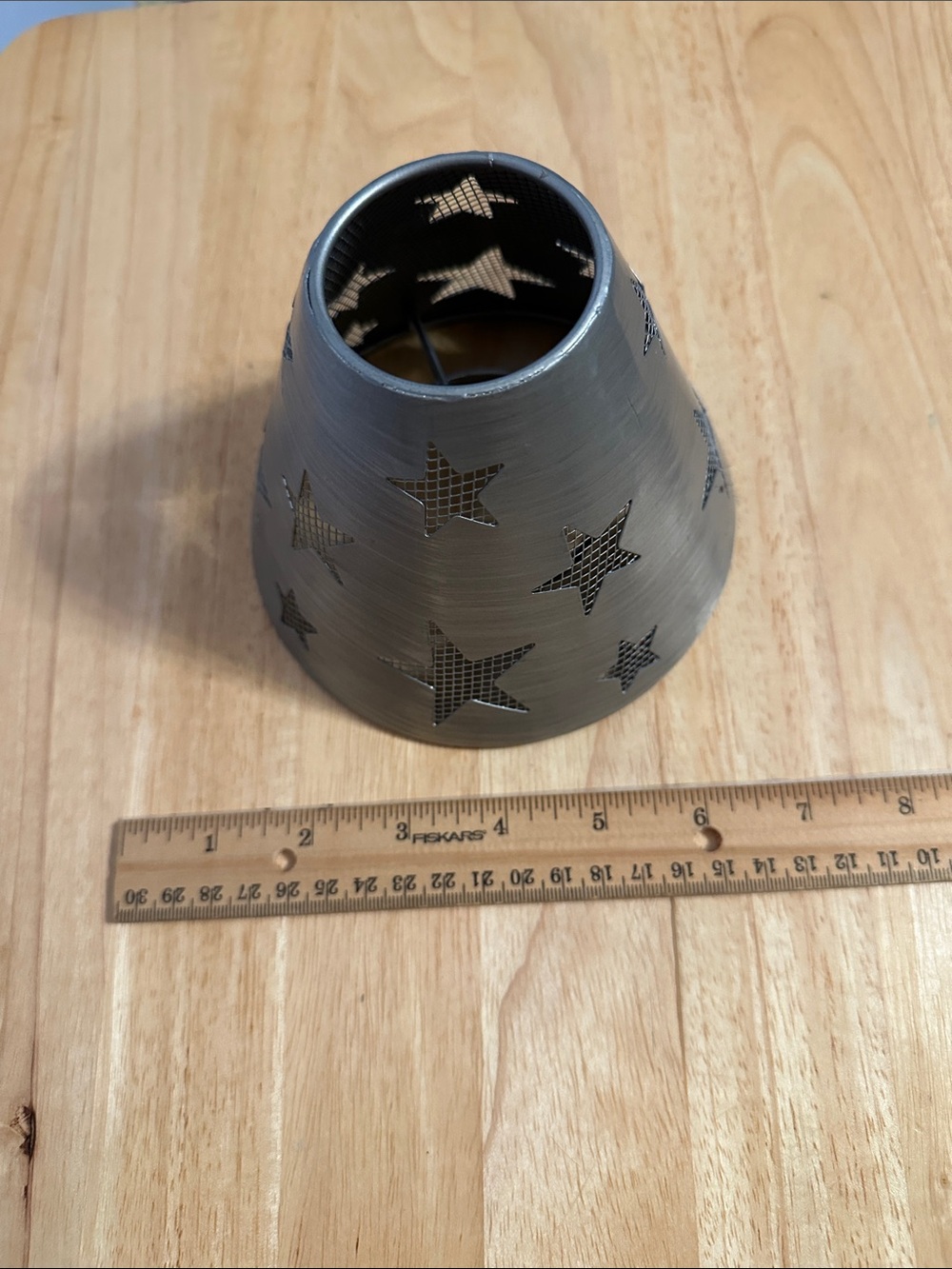 Decorative Star Cutout Metal Shade in Gray